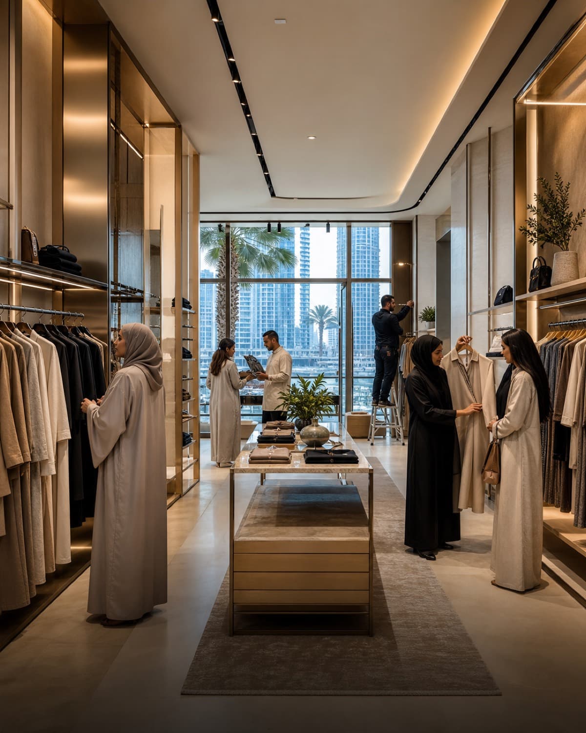 Retail fit-out in Dubai Marina — concept visual