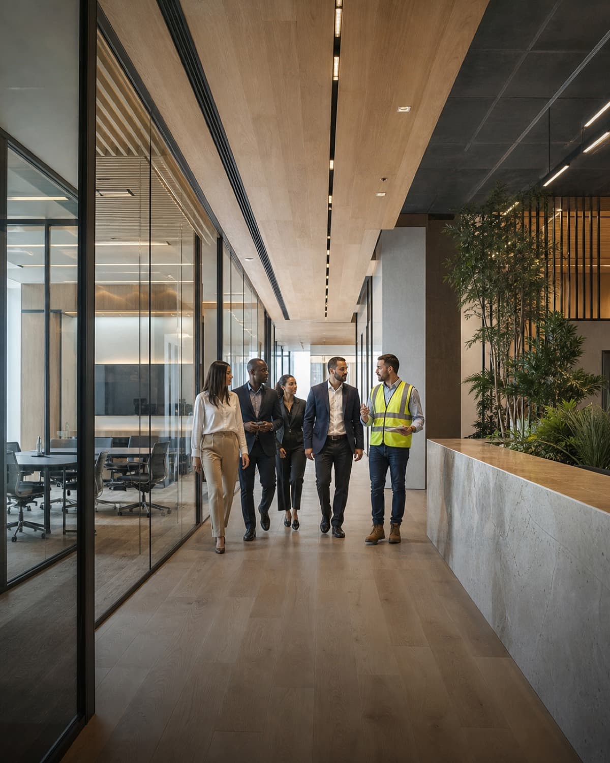 Office fit-out in DIFC, Dubai — concept visual