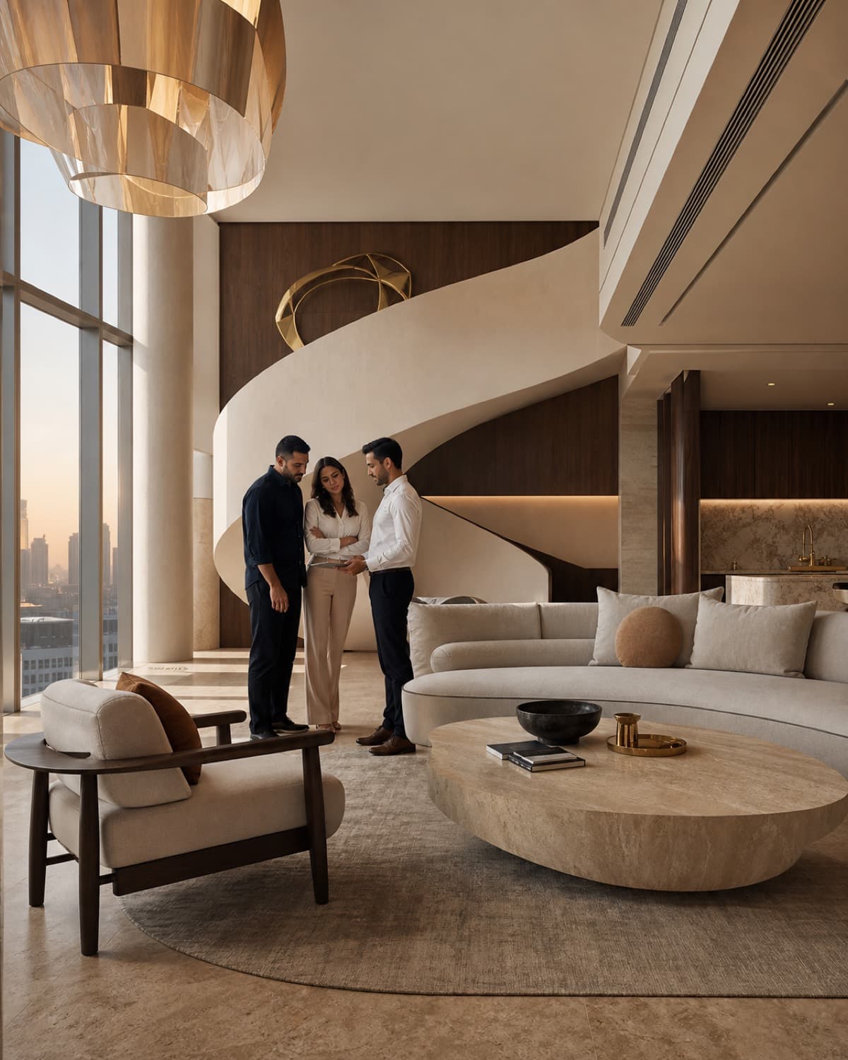 Penthouse renovation in Downtown Dubai — concept visual