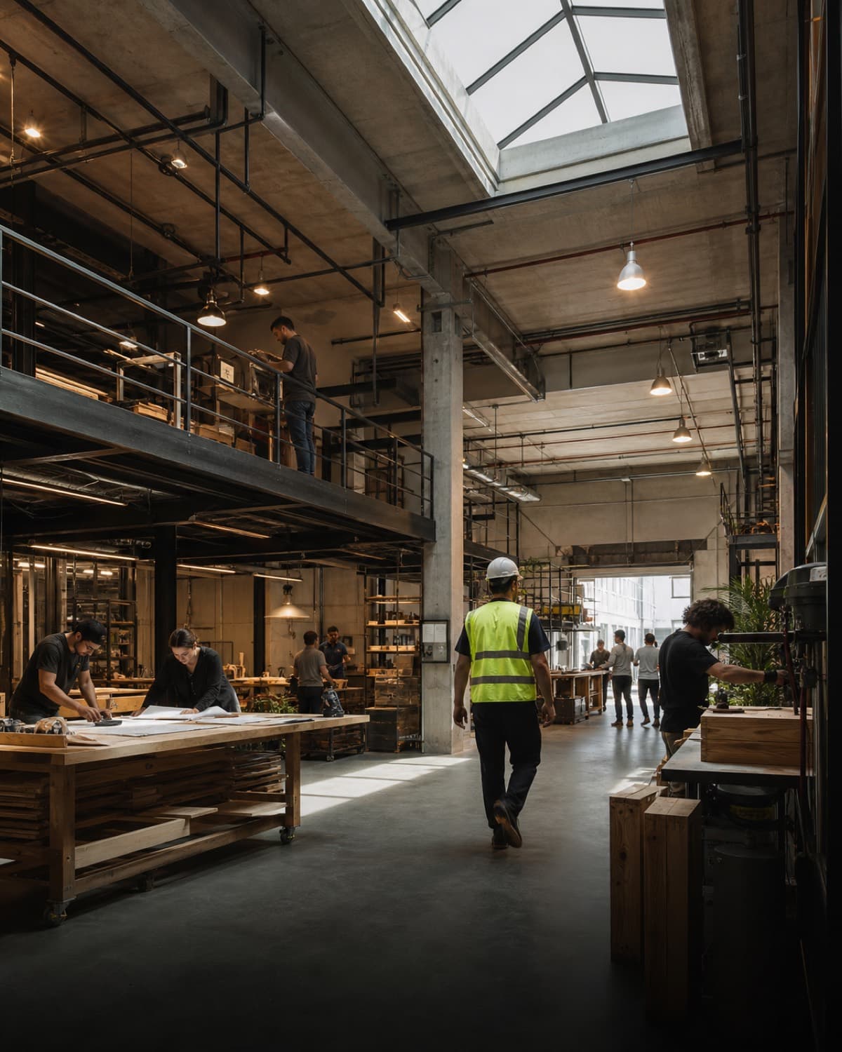 Warehouse conversion in Al Quoz, Dubai — concept visual